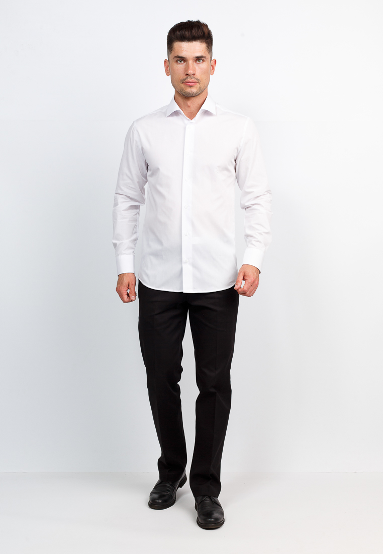 100/199/WHITE/ZV_GB Сорочка мужская длинный рукав