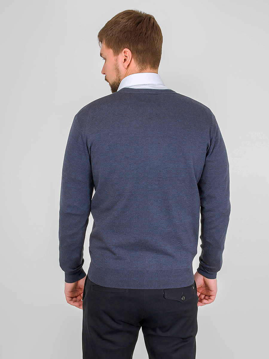 G135-AC272 (т.деним) Кардиган мужской