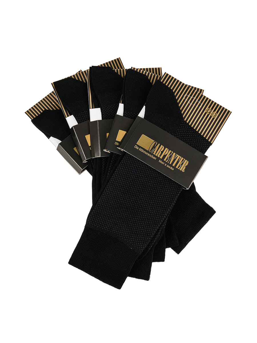 Cr-21/01 черно-фиолетовый Носки мужские (в упаковке 5 пар)