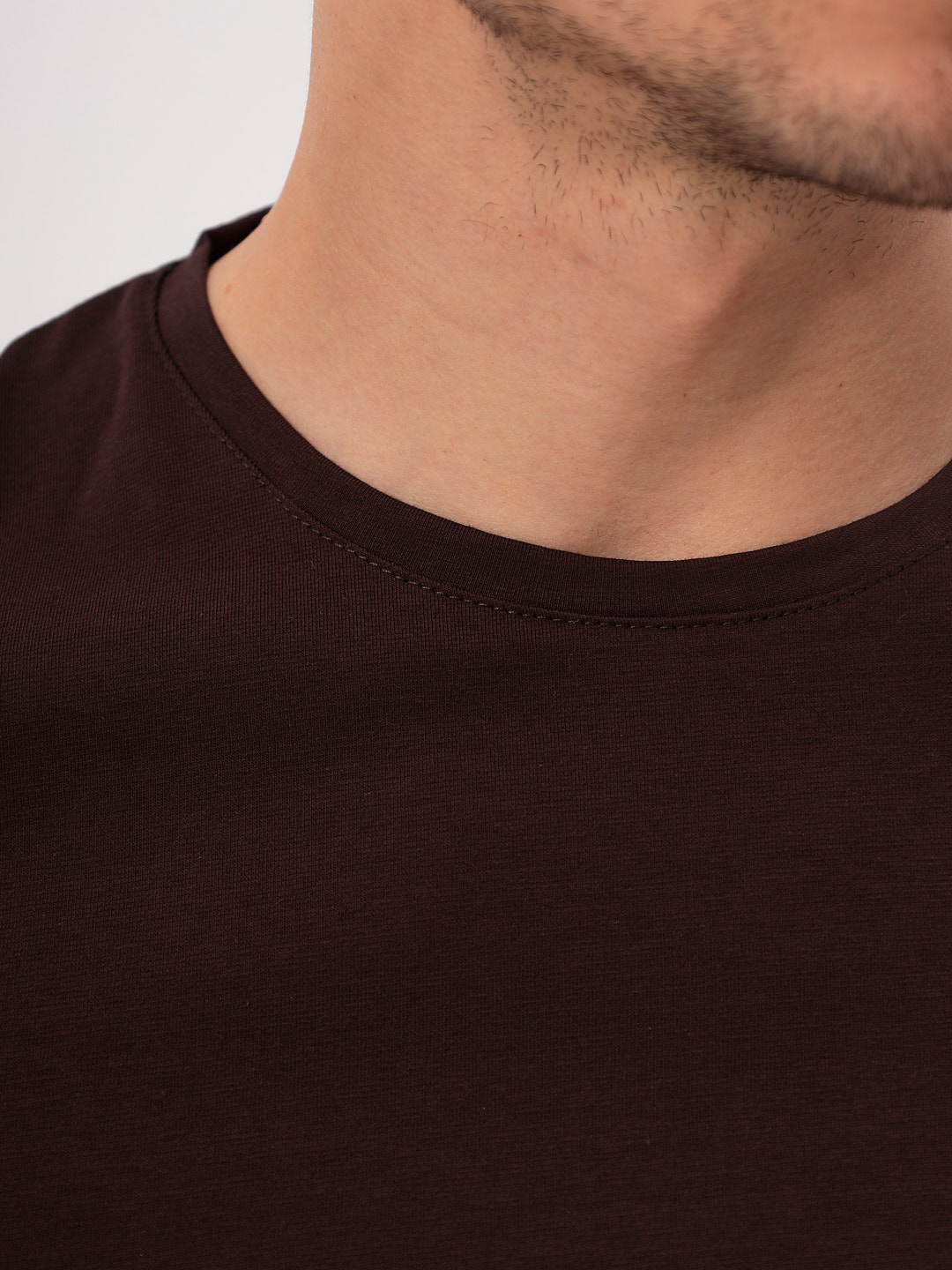 G145-KO-SA-S5104 (коричневый) Футболка мужская короткий рукав