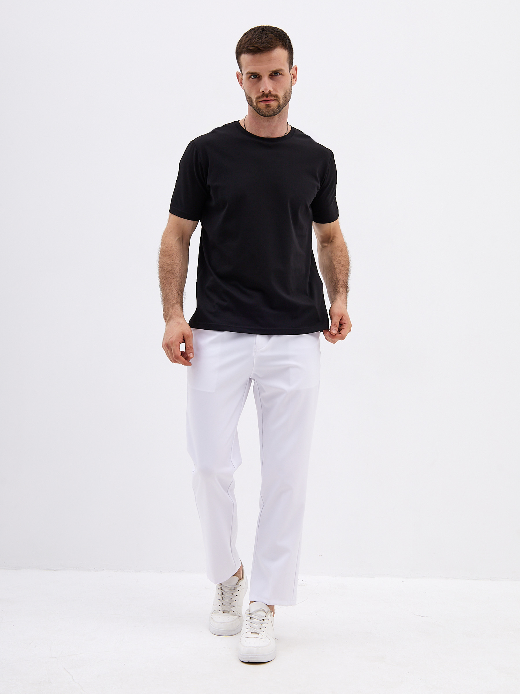 G145-KO-SA-S5111-N (черный) Футболка мужская короткий рукав