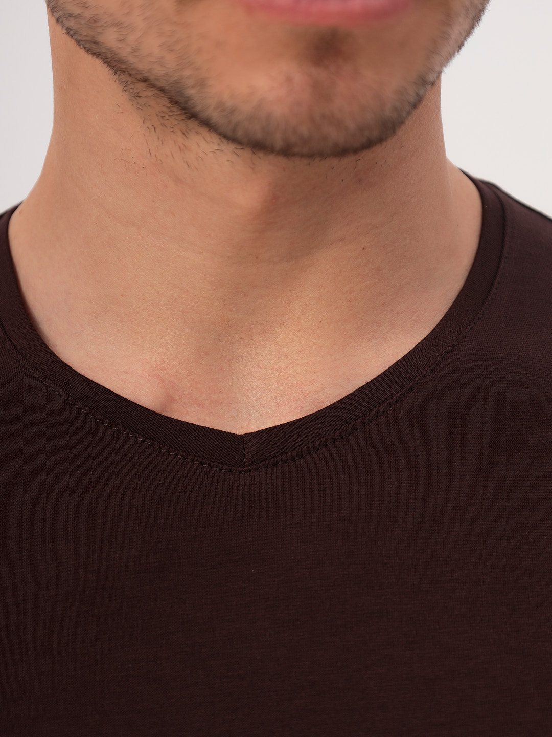 G146-KO-SA-S5104 (коричневый) Футболка мужская короткий рукав