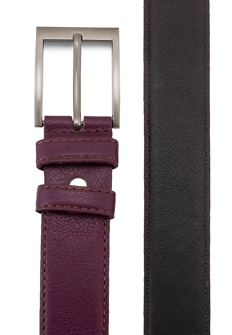 Cas16-1 гладк. бордо Ремень мужской