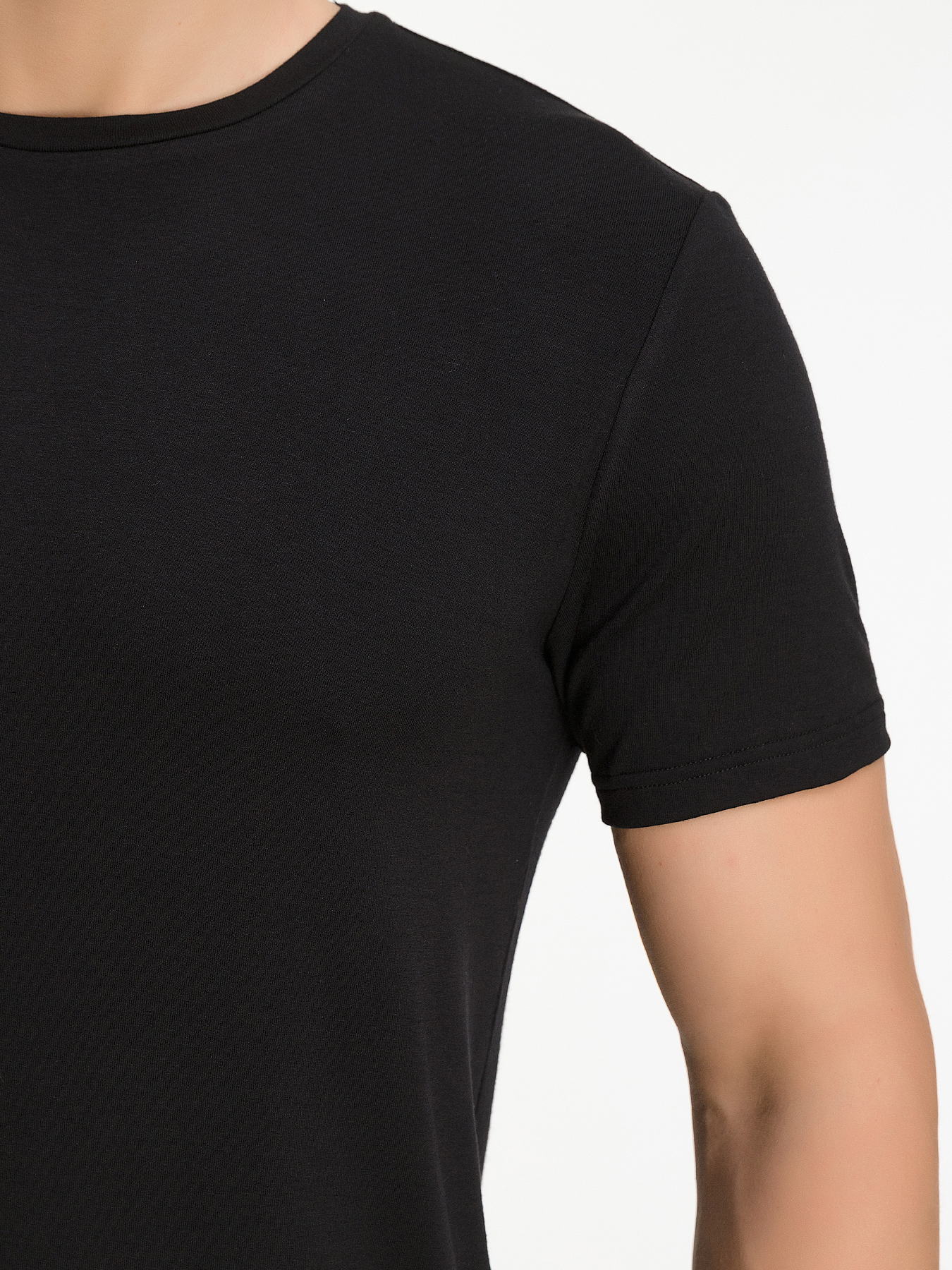 G145-V-90003 (черный) Футболка мужская короткий рукав