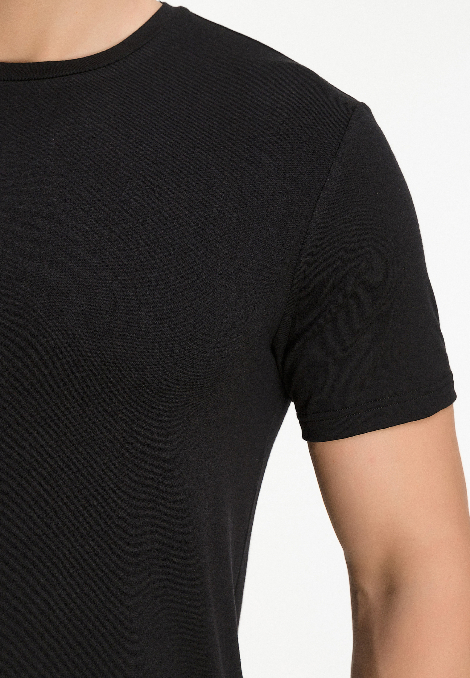 G145-V-90003 (черный) Футболка мужская короткий рукав