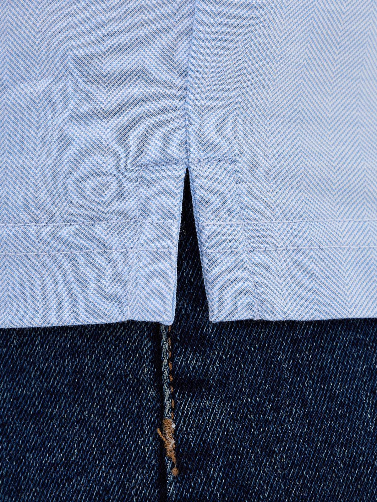 G155-TD4-LT0414-1 (голубой) Джемпер мужской с воротником поло