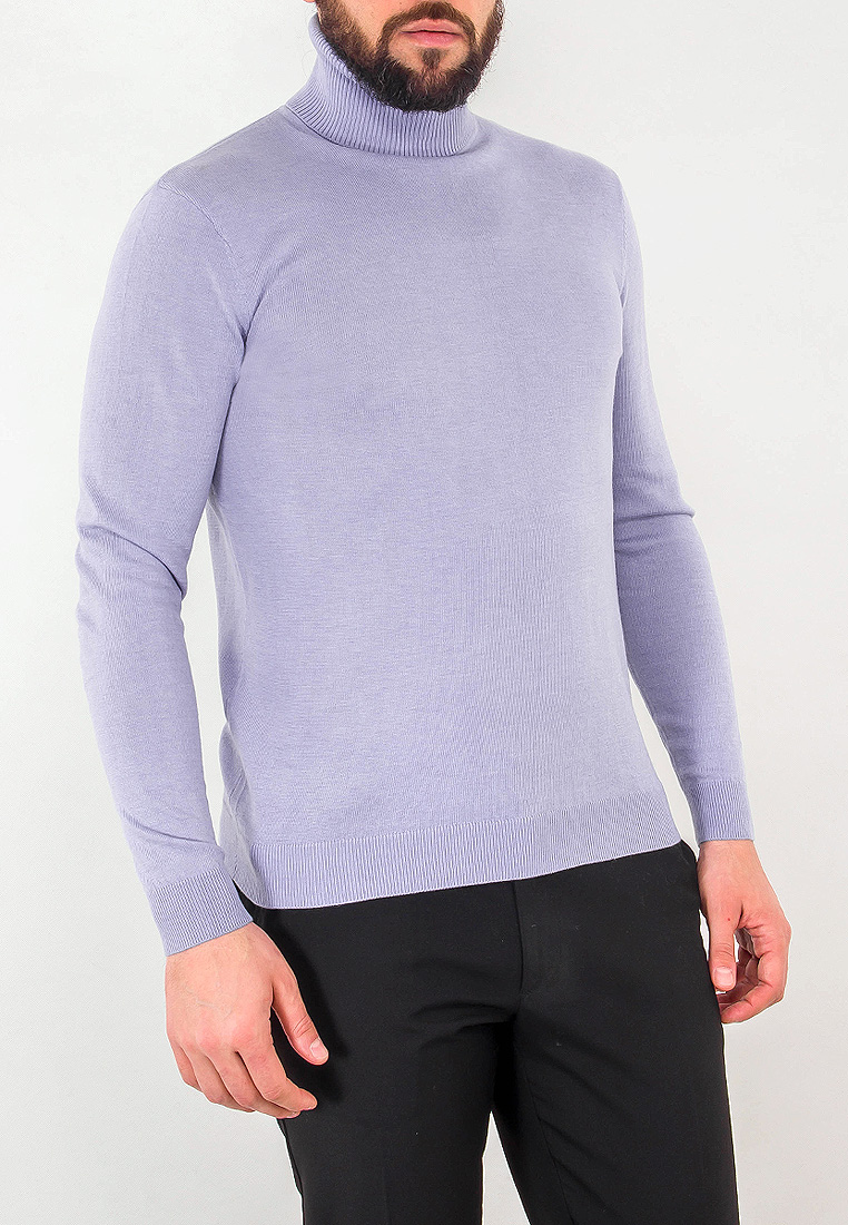 G123-150160 (сиренев.меланж) Джемпер мужской