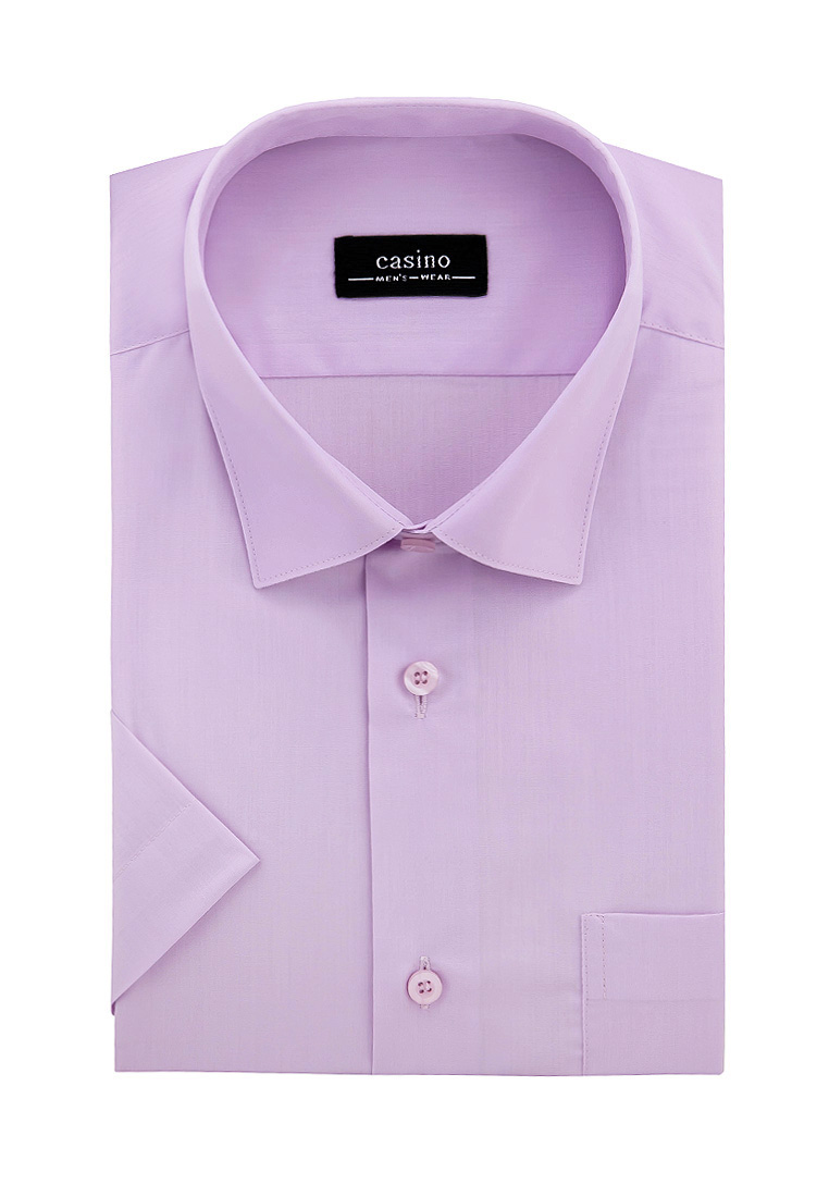 c710/057/lav Сорочка мужская короткий рукав