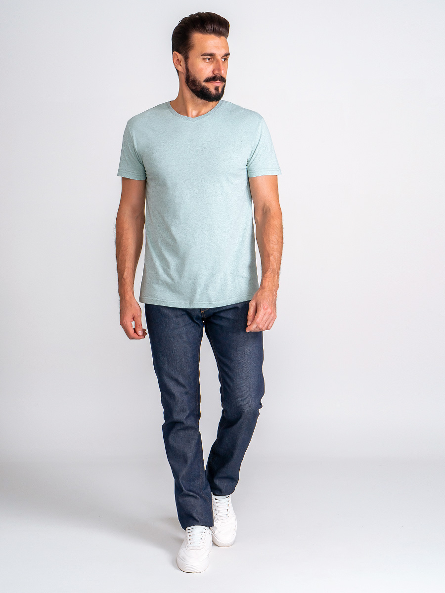 G146-RM-8002 (мята м.) Футболка мужская короткий рукав