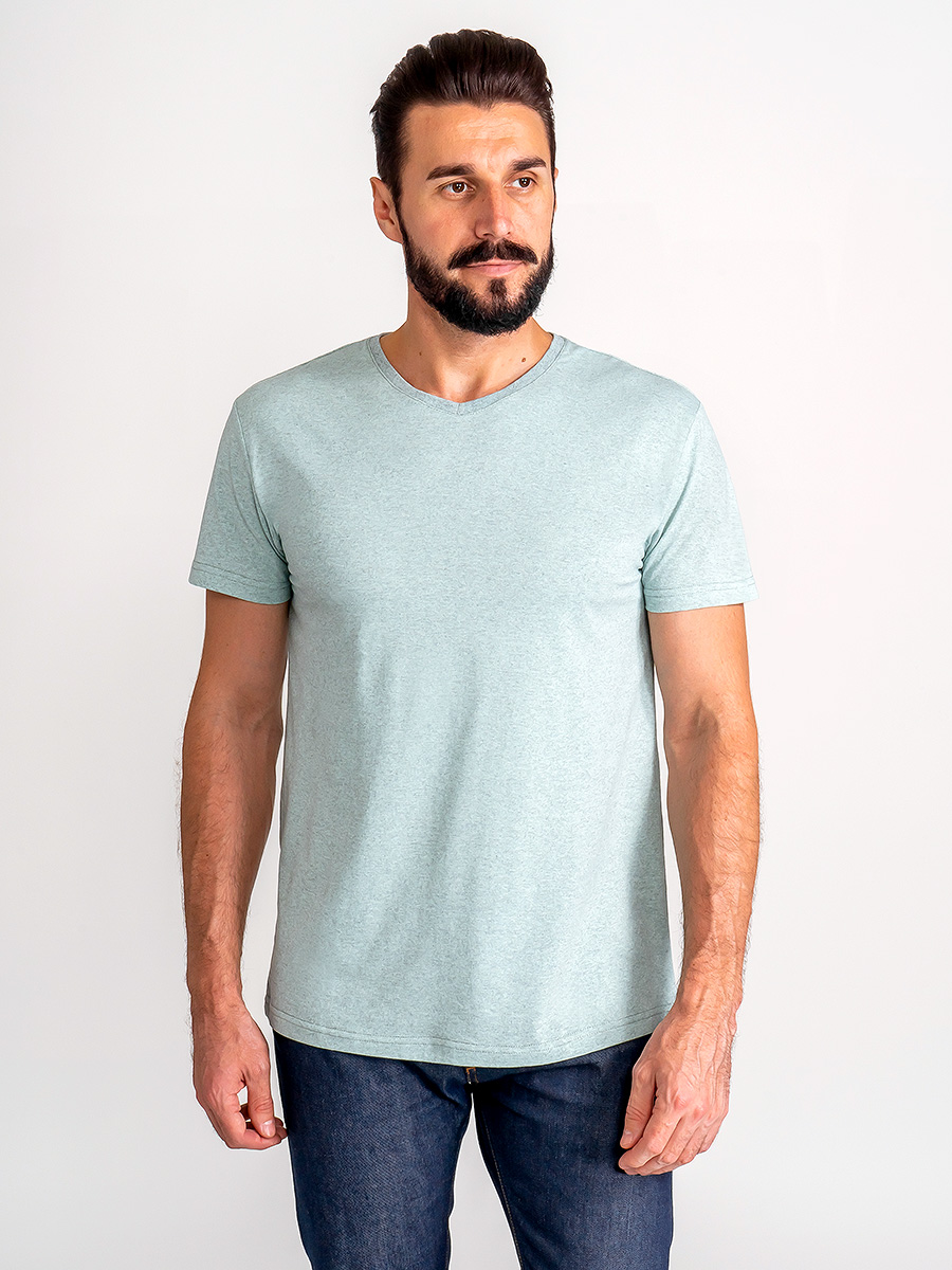 G146-RM-8002 (мята м.) Футболка мужская короткий рукав