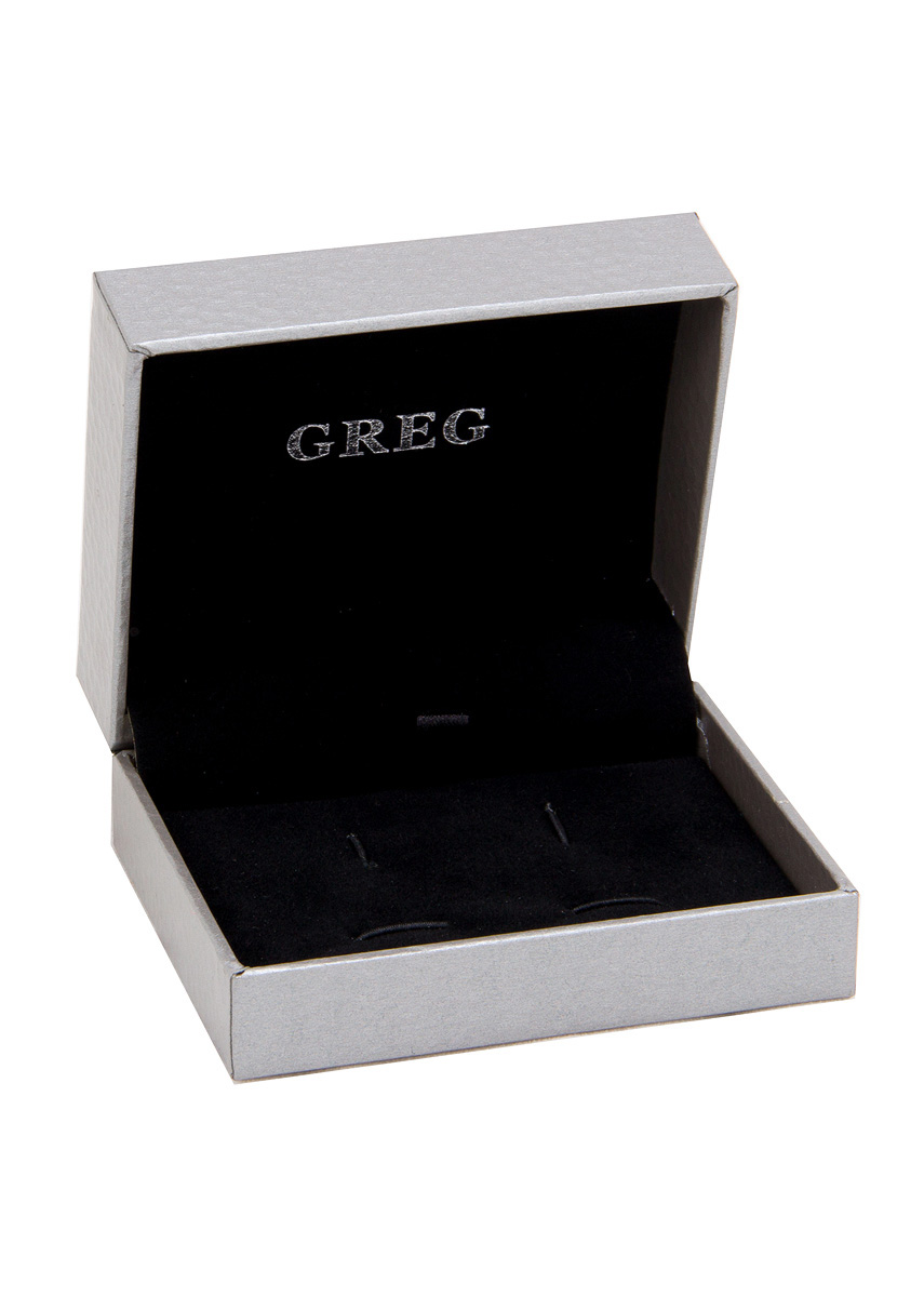 190105 нат.камень Запонки в подарочной коробке