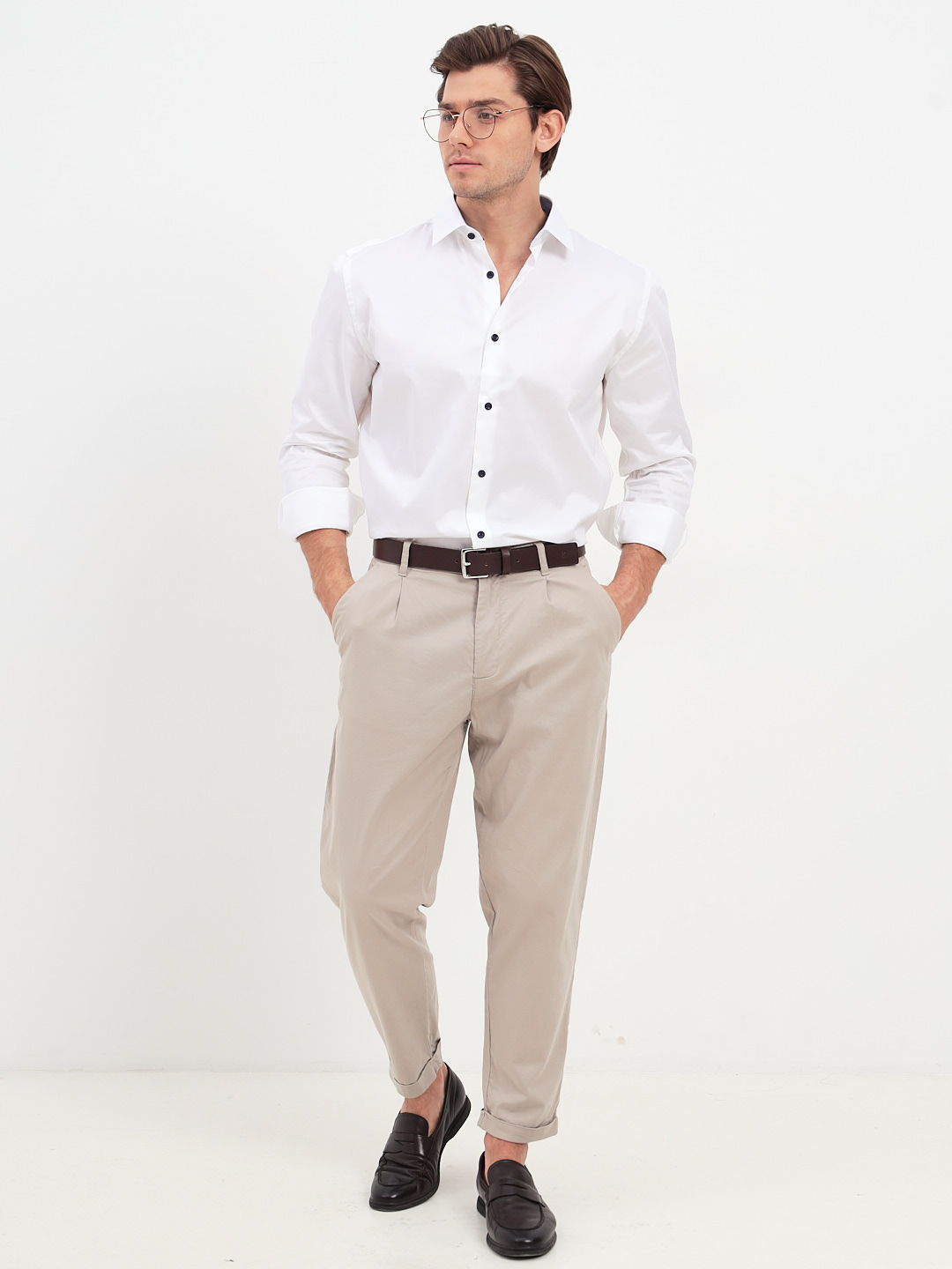 100/237/3343/ZN/1p STRETCH Сорочка мужская длинный рукав