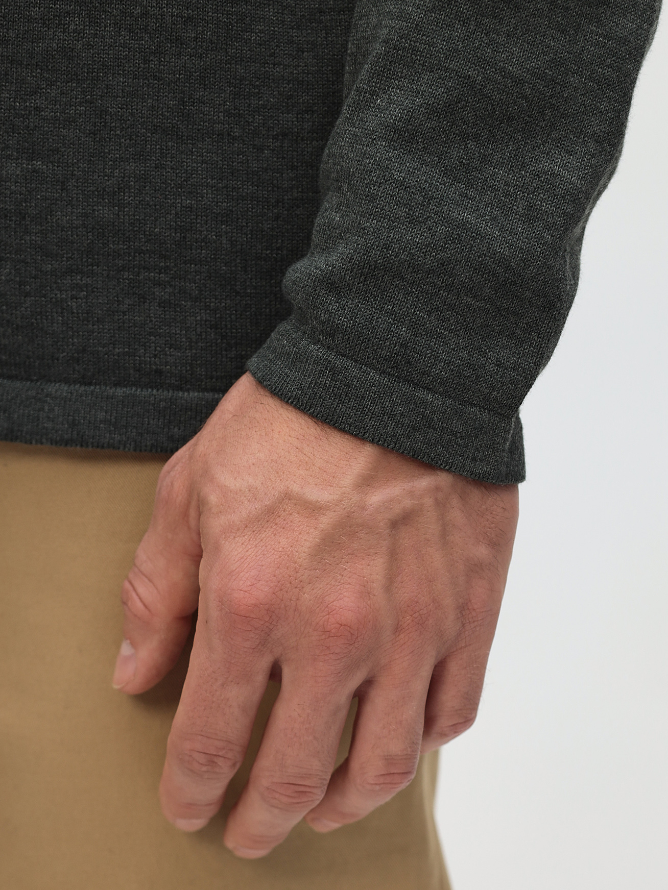 G148-TF (зеленый меланж) Кардиган мужской