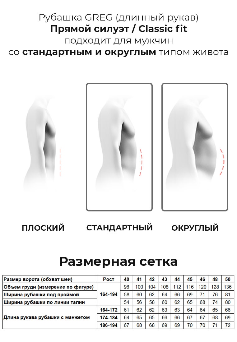 341/319/3d Сорочка мужская длинный рукав