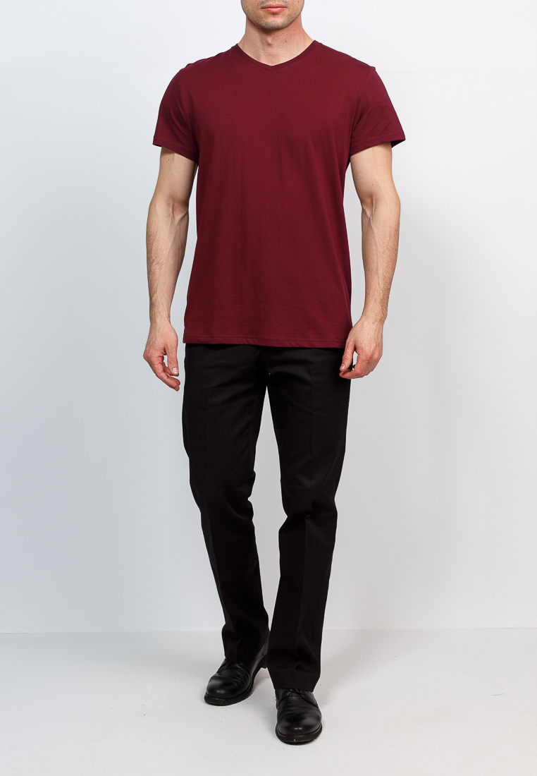 TS524V (бордовый) Футболка мужская короткий рукав