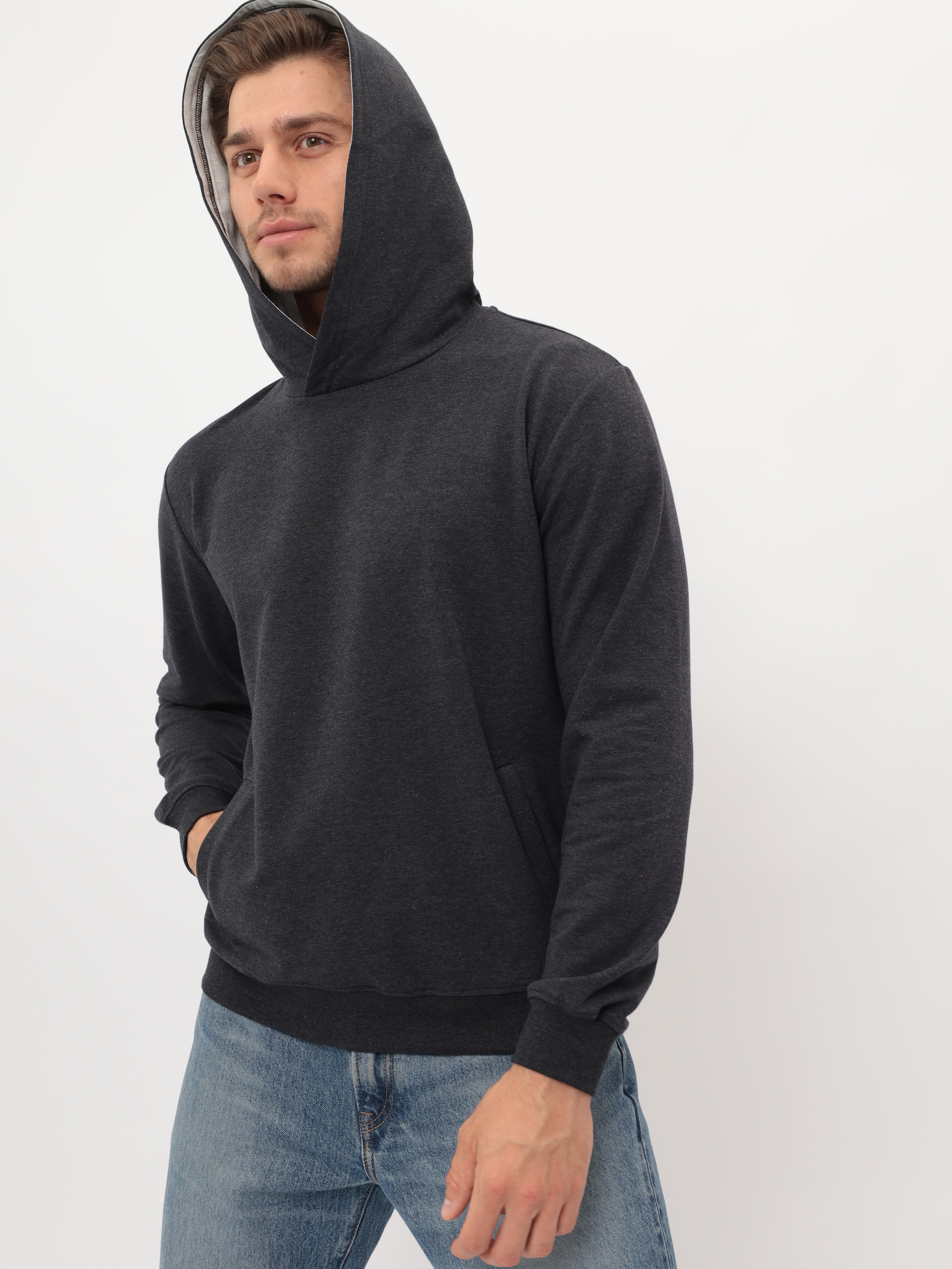 G173-OZ02-30 (антрацит м.) Худи мужское