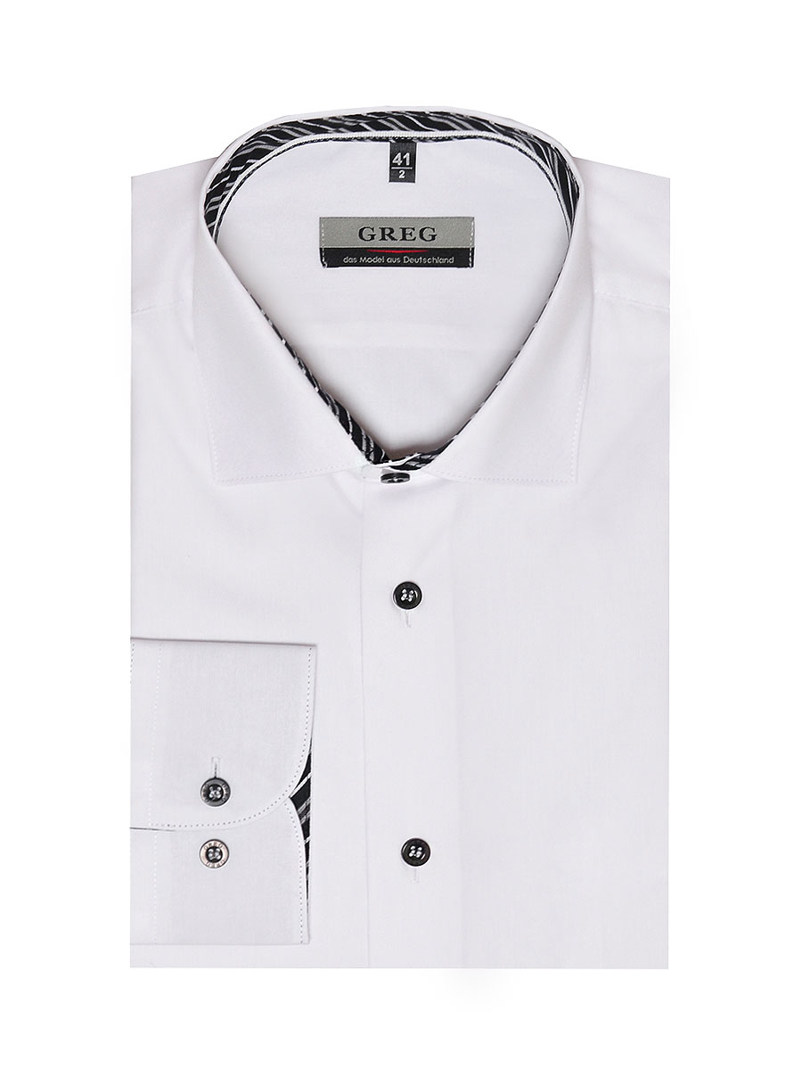 100/239/WH/Z/14p Сорочка мужская длинный рукав