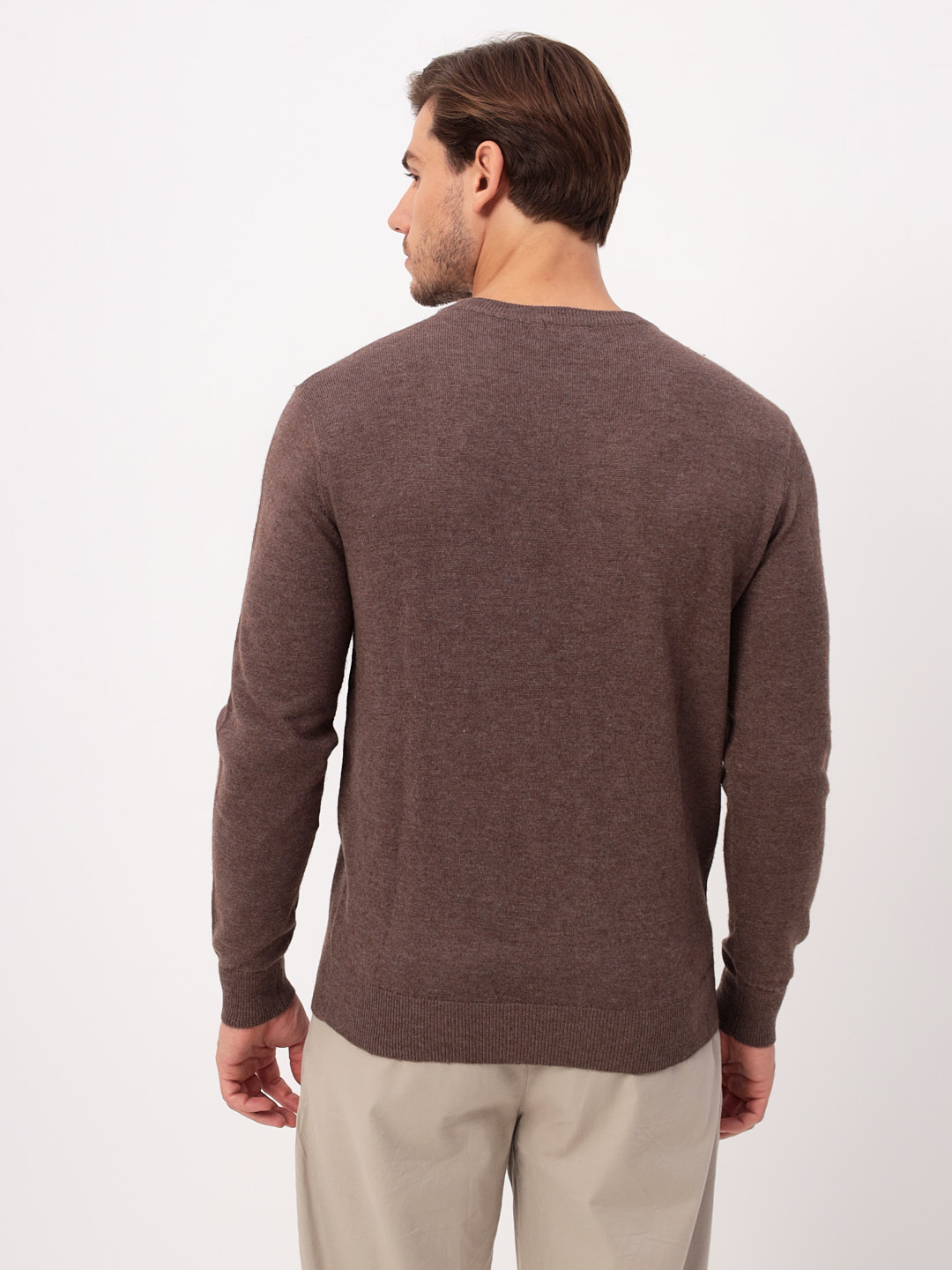 G121-DA181 табак Джемпер мужской