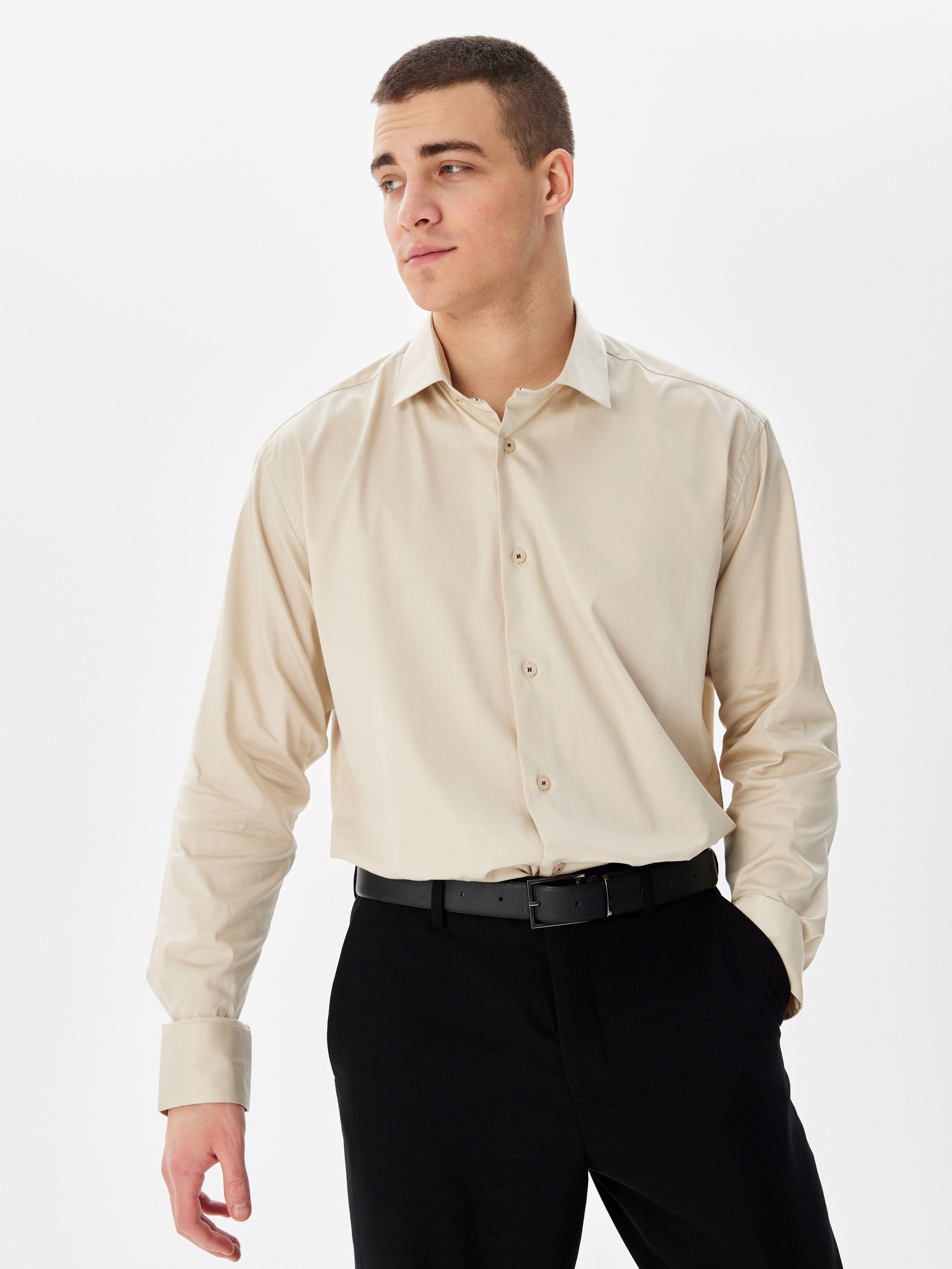 510/117/9442/1p STRETCH Сорочка мужская длинный рукав