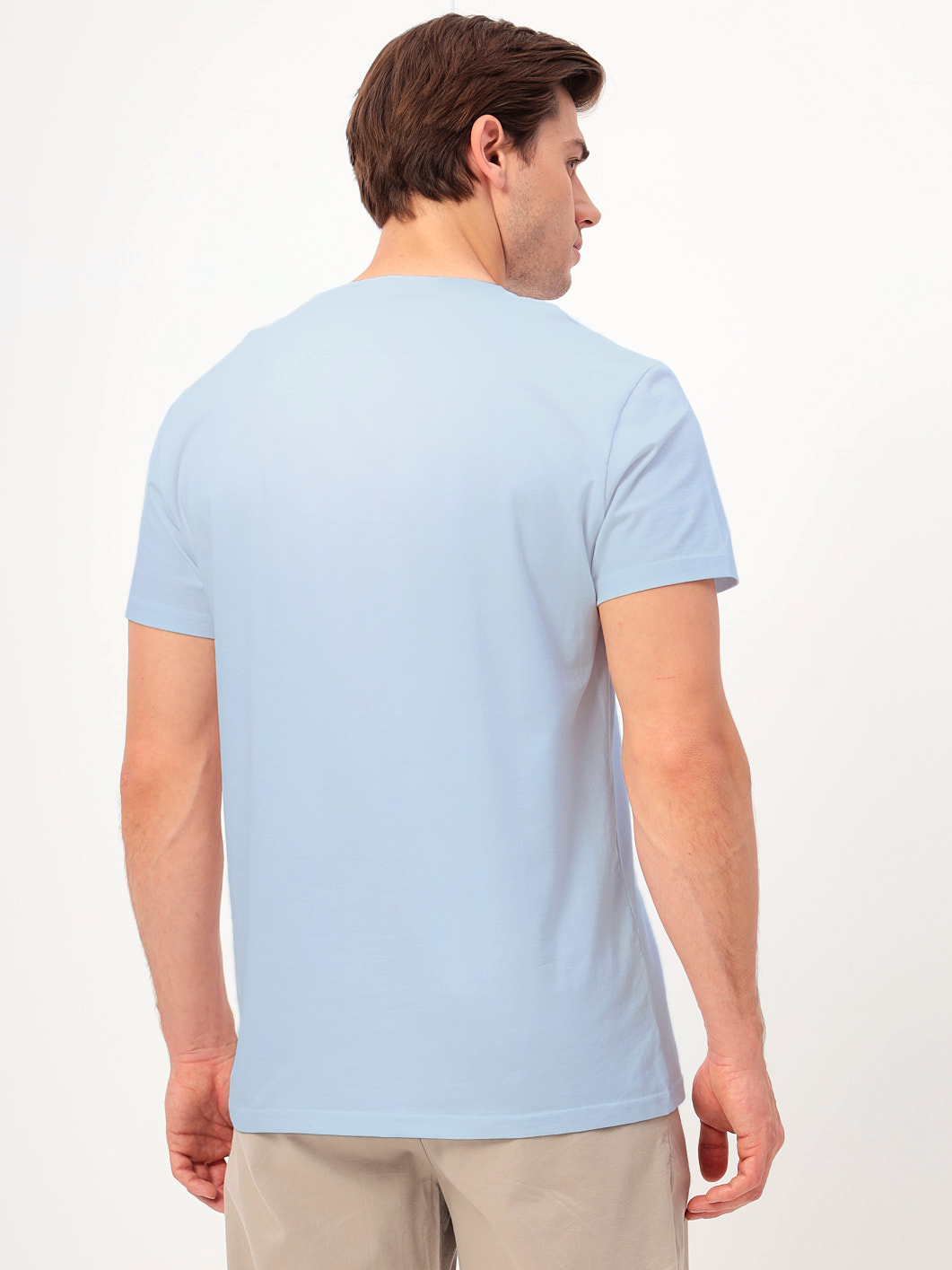 G145-KO-SA-S5120 (св.голубой) Футболка мужская короткий рукав