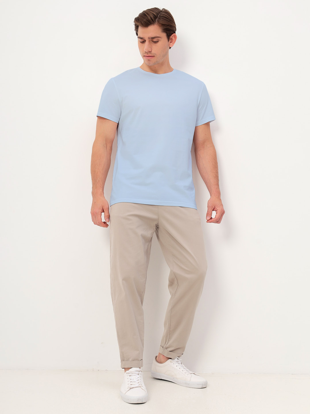 G145-KO-SA-S5120 (св.голубой) Футболка мужская короткий рукав