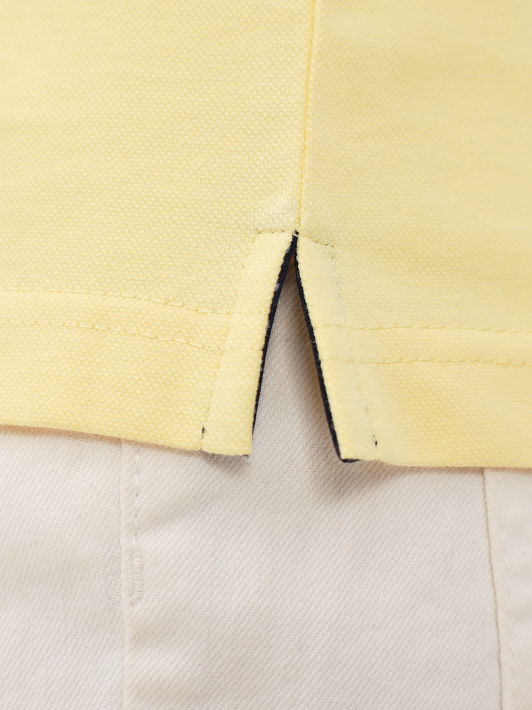 G144-PO1246T-SA0048 (лимон) Джемпер мужской с воротником поло короткий рукав