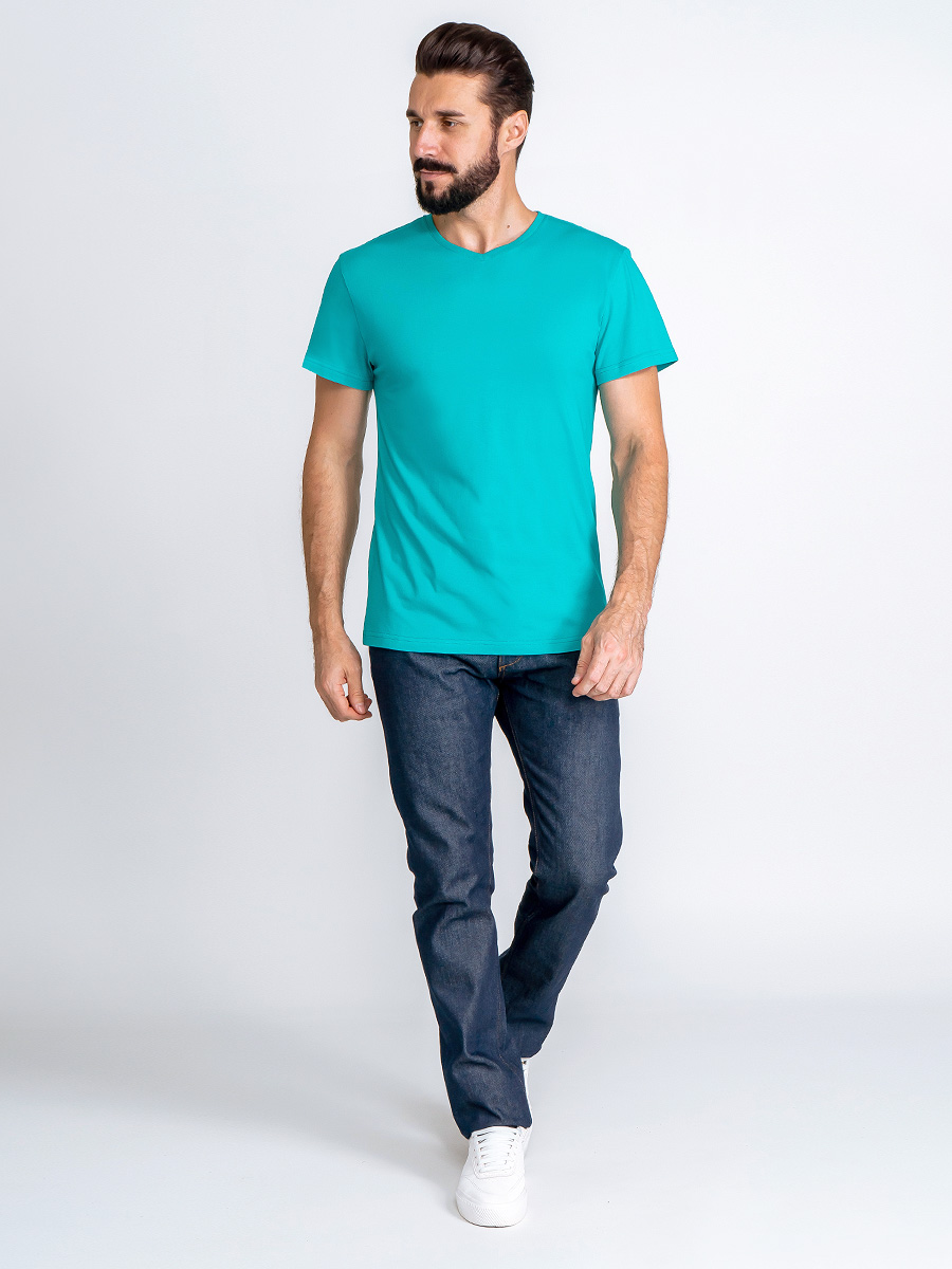 G146-RD-2011 (ментол) Футболка мужская короткий рукав