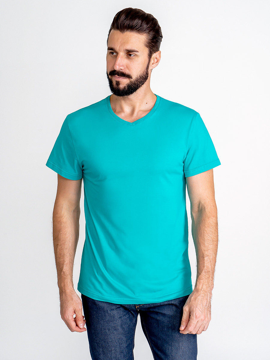 G146-RD-2011 (ментол) Футболка мужская короткий рукав