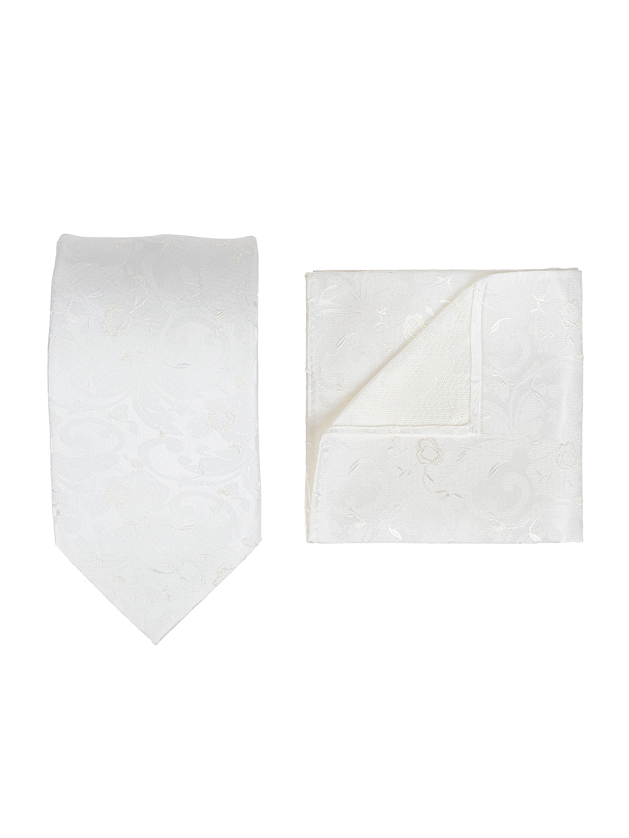 Carpenter-poly 8-айвори 304.1.07 Галстук мужской с платком