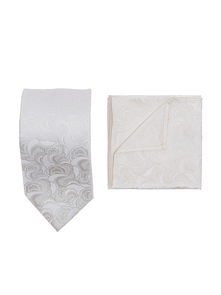 Carpenter-poly 8-айвори 304.1.10 Галстук мужской с платком