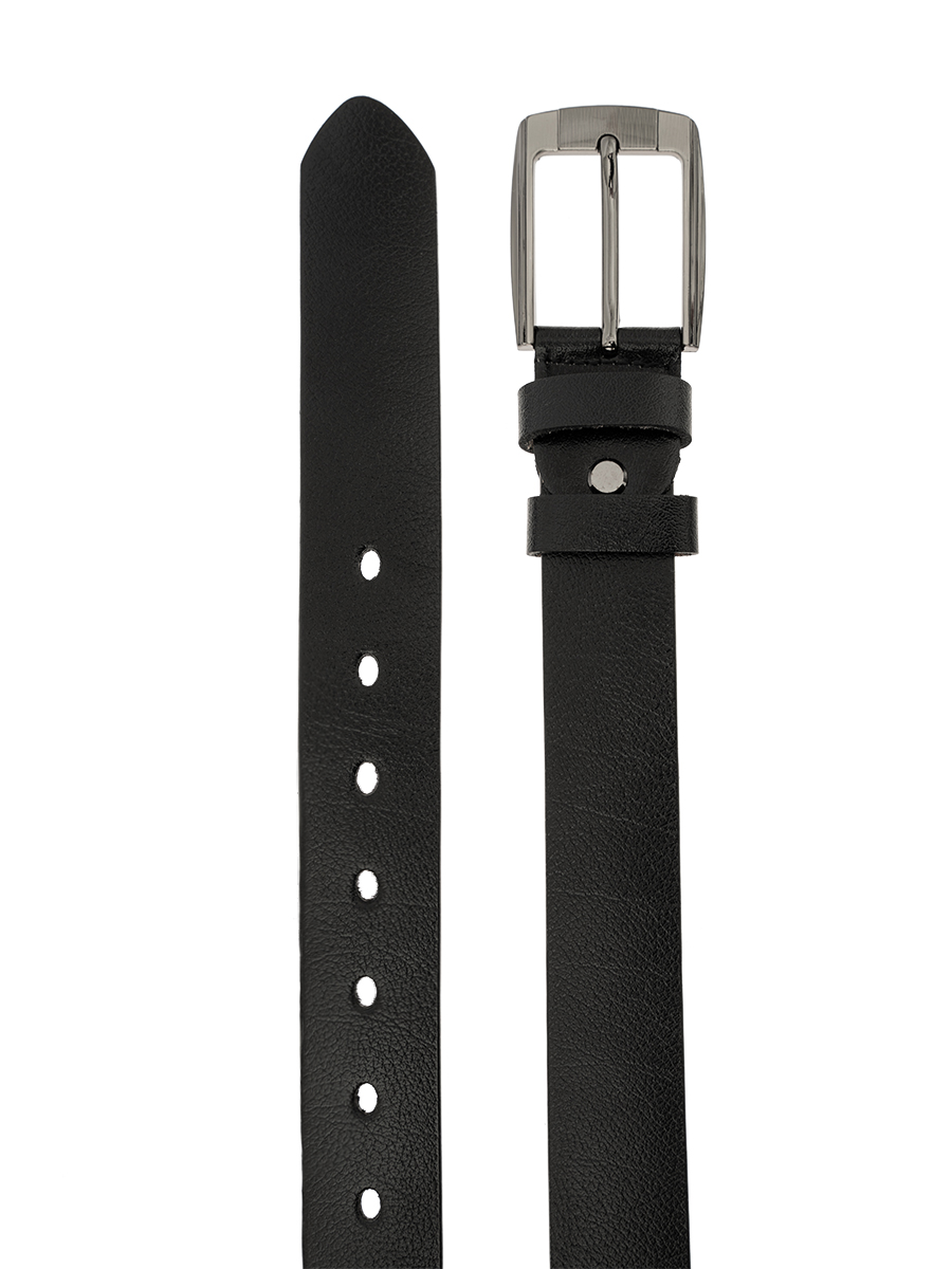 GЯ419 гладк. черный Ремень мужской
