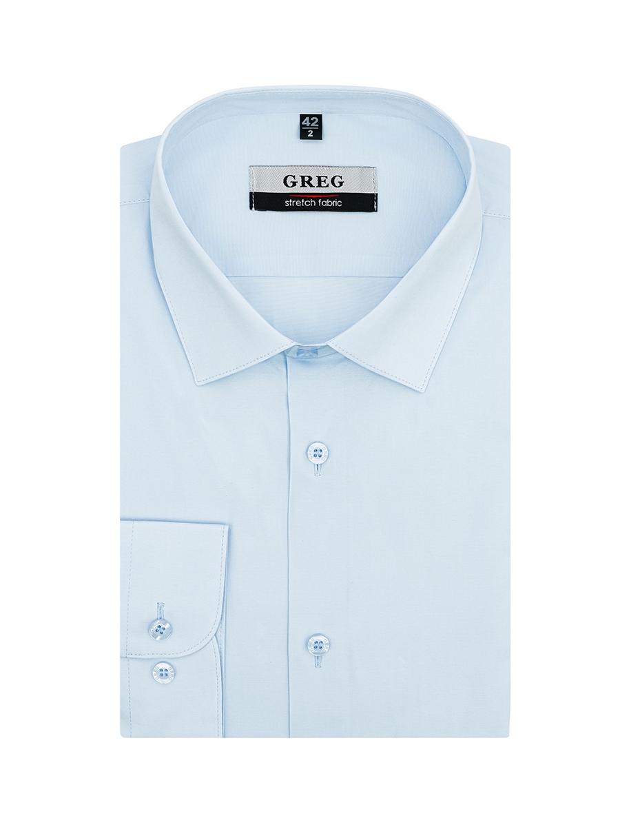 210/237/BL/ZN STRETCH_V Сорочка мужская длинный рукав