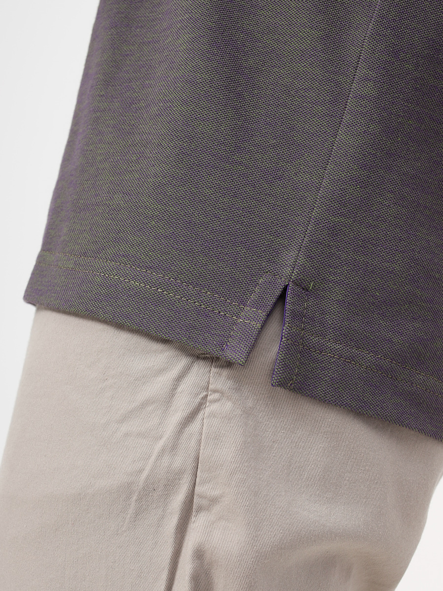 G144V-PH4-OZ4 (зеленый) Джемпер мужской с воротником поло короткий рукав