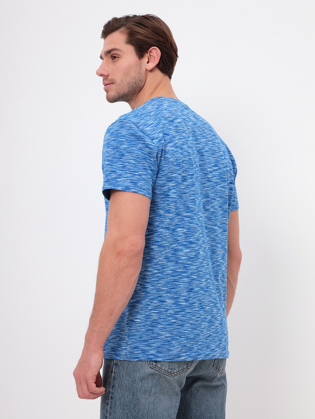 G145-KM-OR1030 (голубой) Футболка мужская короткий рукав