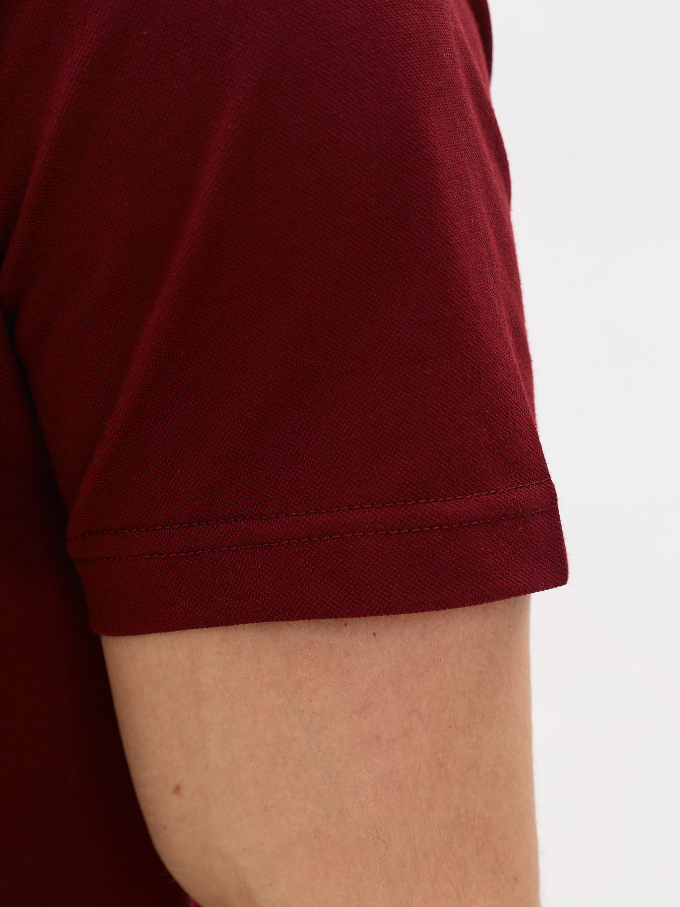 G144-PO1246T-SA2081 (бордо) Джемпер мужской с воротником поло короткий рукав