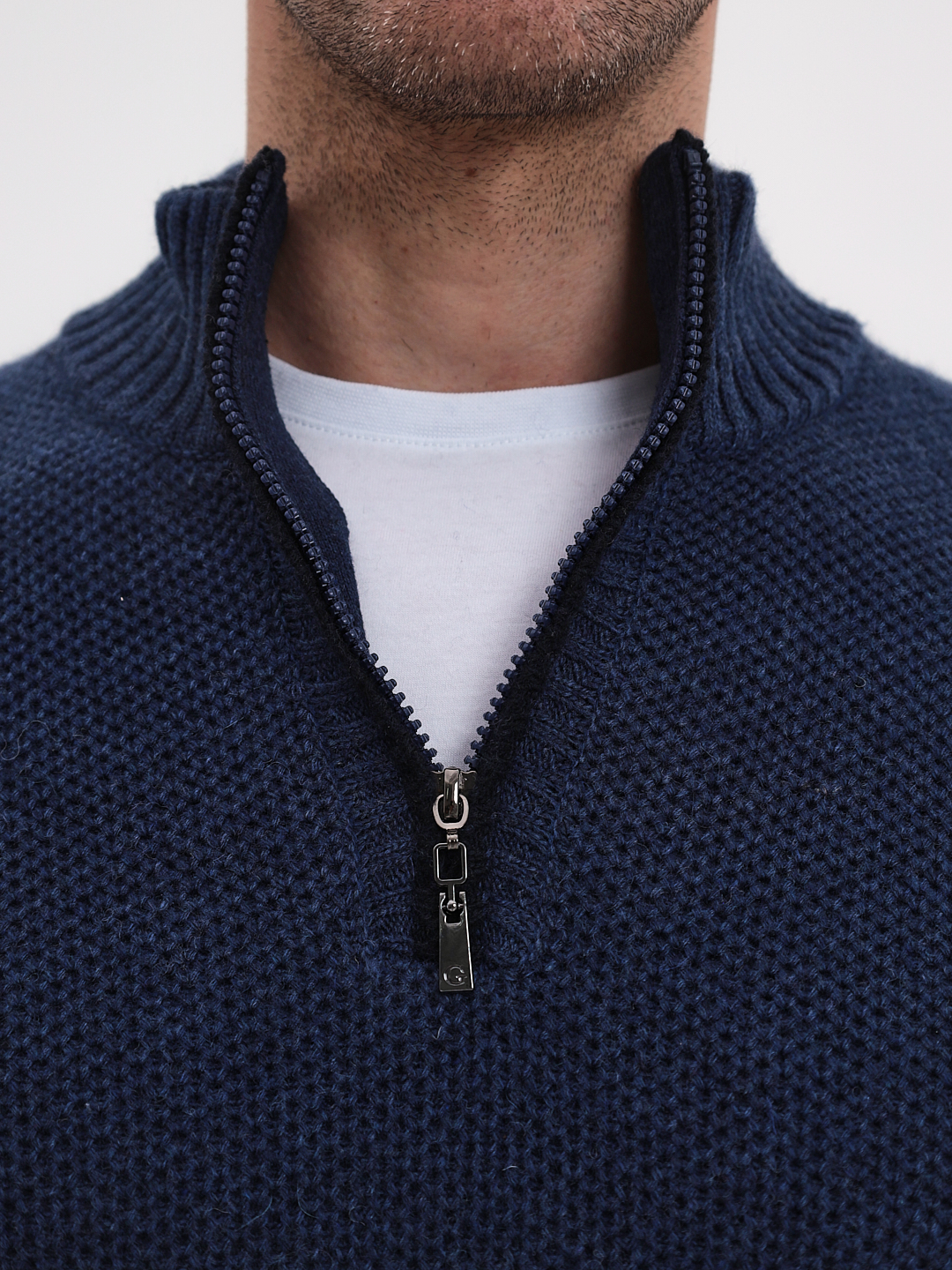 G134-соты D1 (сине-серый) Джемпер мужской