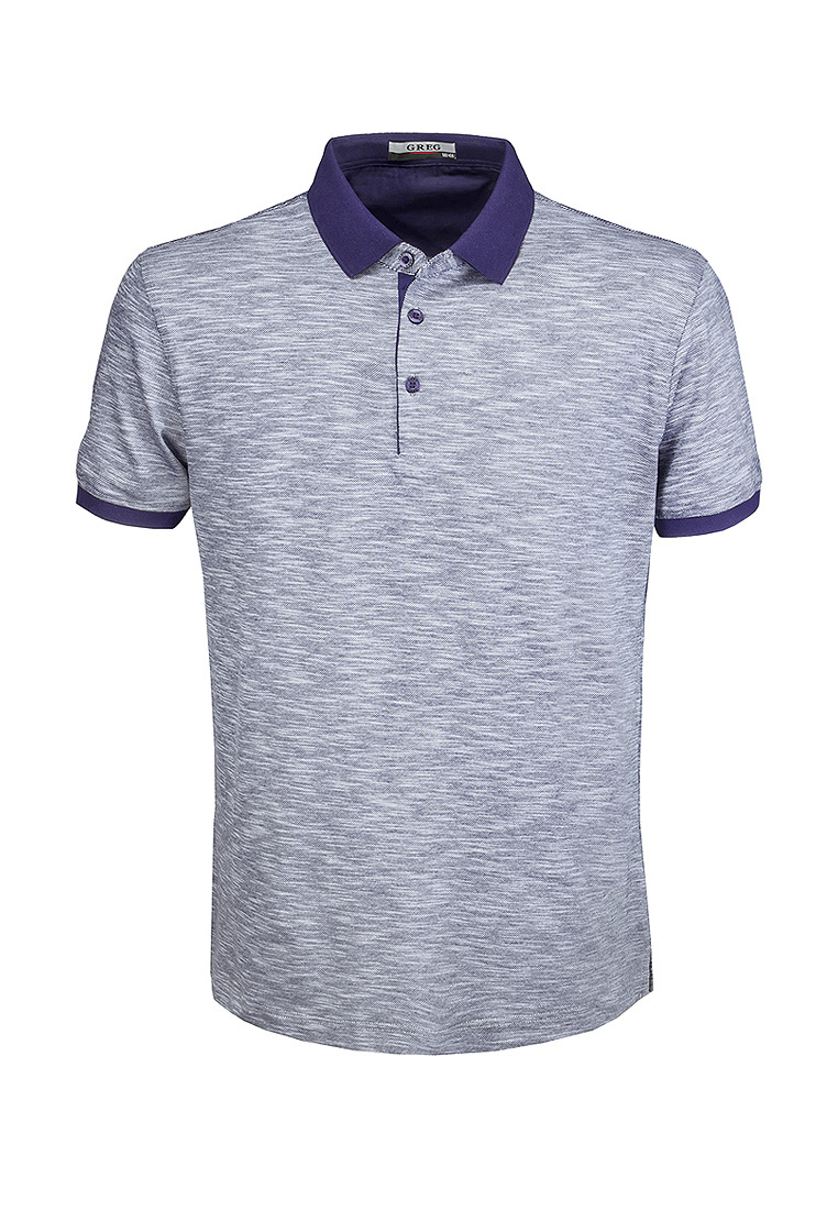 G144-TG9836-3 (св.черный) Джемпер мужской с воротником поло короткий рукав