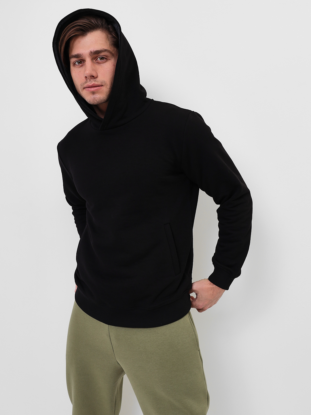 G173-OZ03-31 (черный) Худи мужское