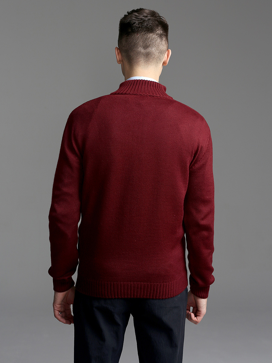G134-07 (бордо/син.) Джемпер мужской