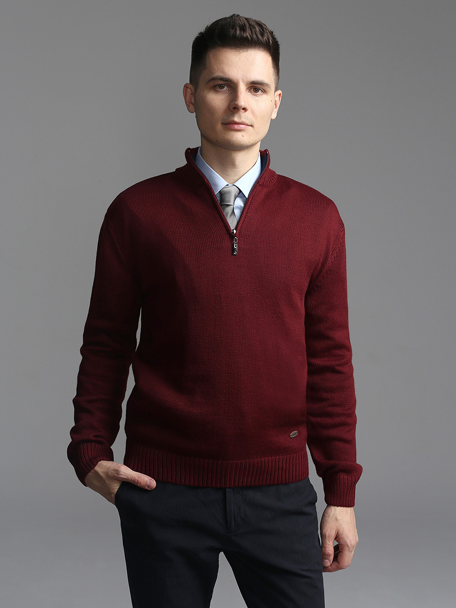 G134-07 (бордо/син.) Джемпер мужской