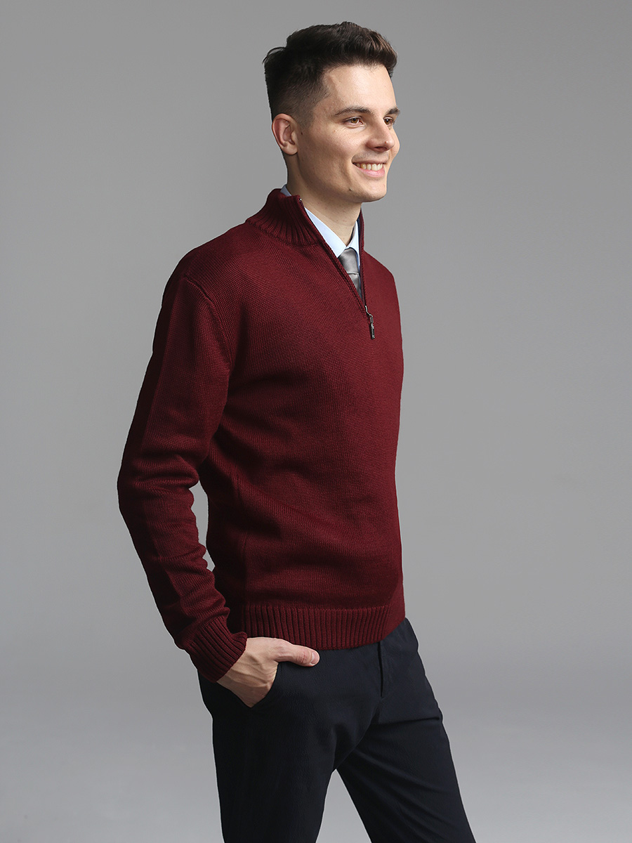 G134-07 (бордо/син.) Джемпер мужской