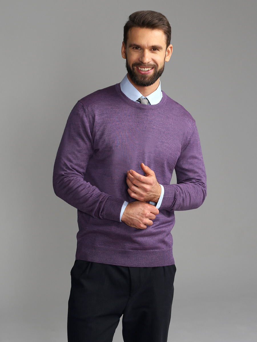 G121-EV (сирень м.) Джемпер мужской