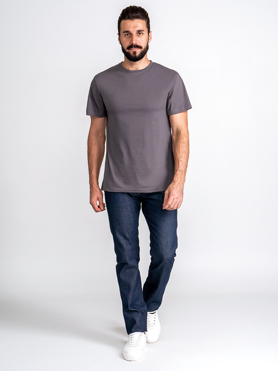 G145-RD-6025 (серый) Футболка мужская короткий рукав