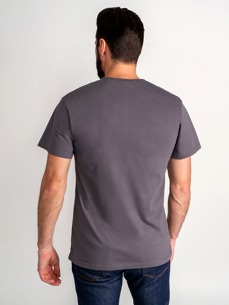 G145-RD-6025 (серый) Футболка мужская короткий рукав