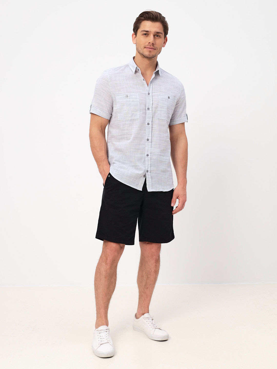 310/201/FLAM/ZS/KP Сорочка мужская короткий рукав