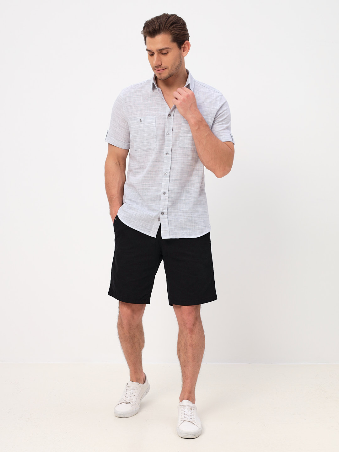 310/201/FLAM/ZS/KP Сорочка мужская короткий рукав