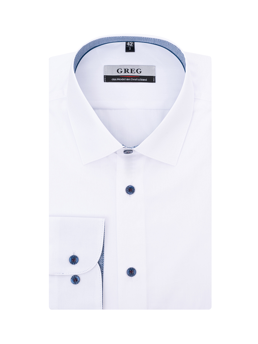 100/239/WH/12p Сорочка мужская длинный рукав