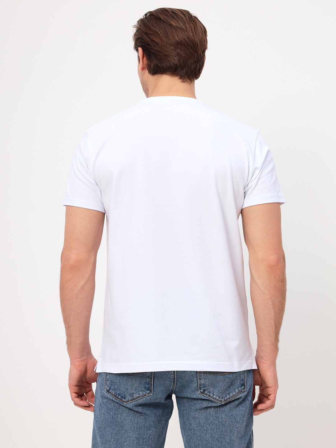 G145-PO4T-SAS5000 (белый) Футболка мужская короткий рукав