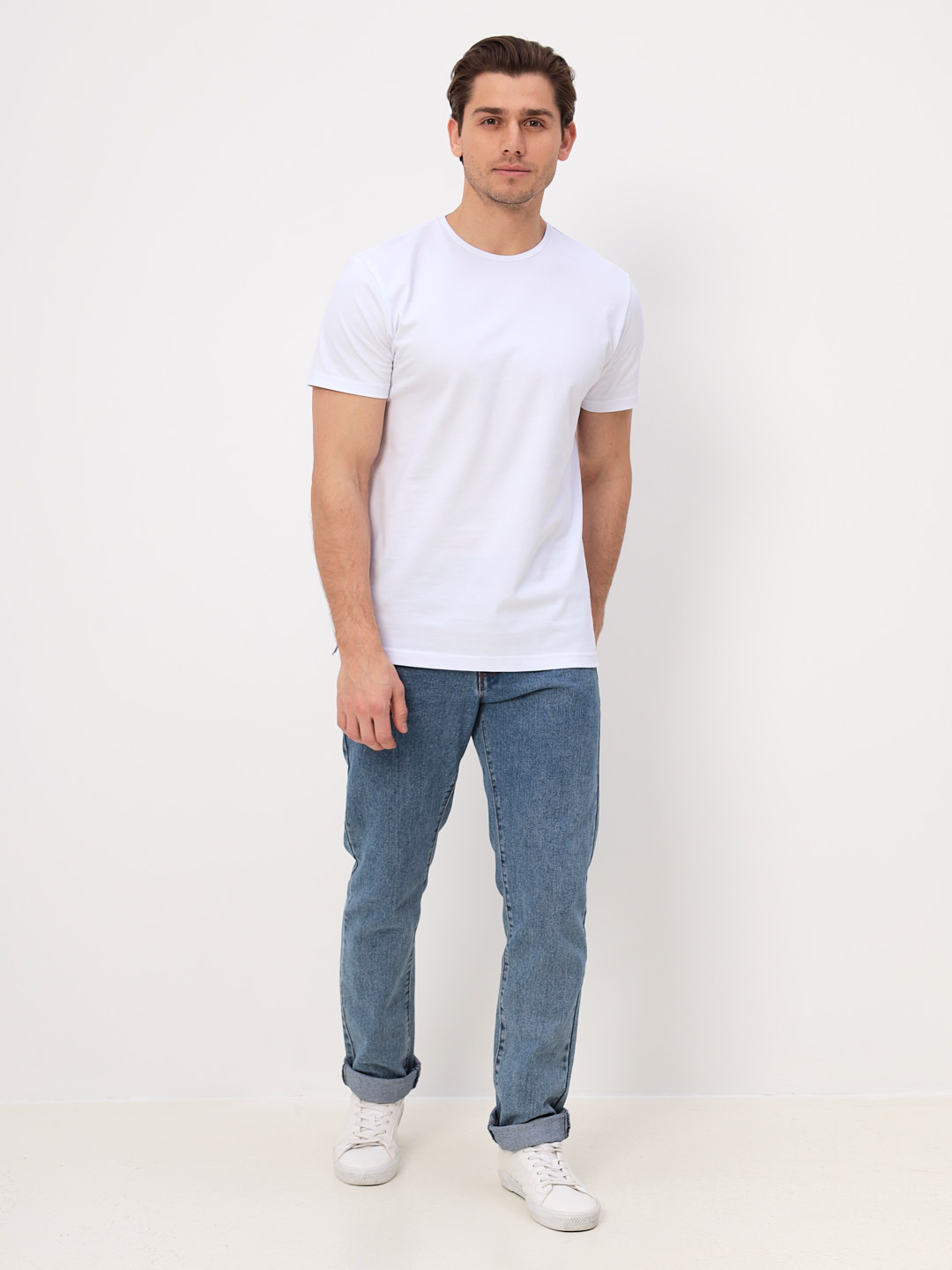 G145-PO4T-SAS5000 (белый) Футболка мужская короткий рукав