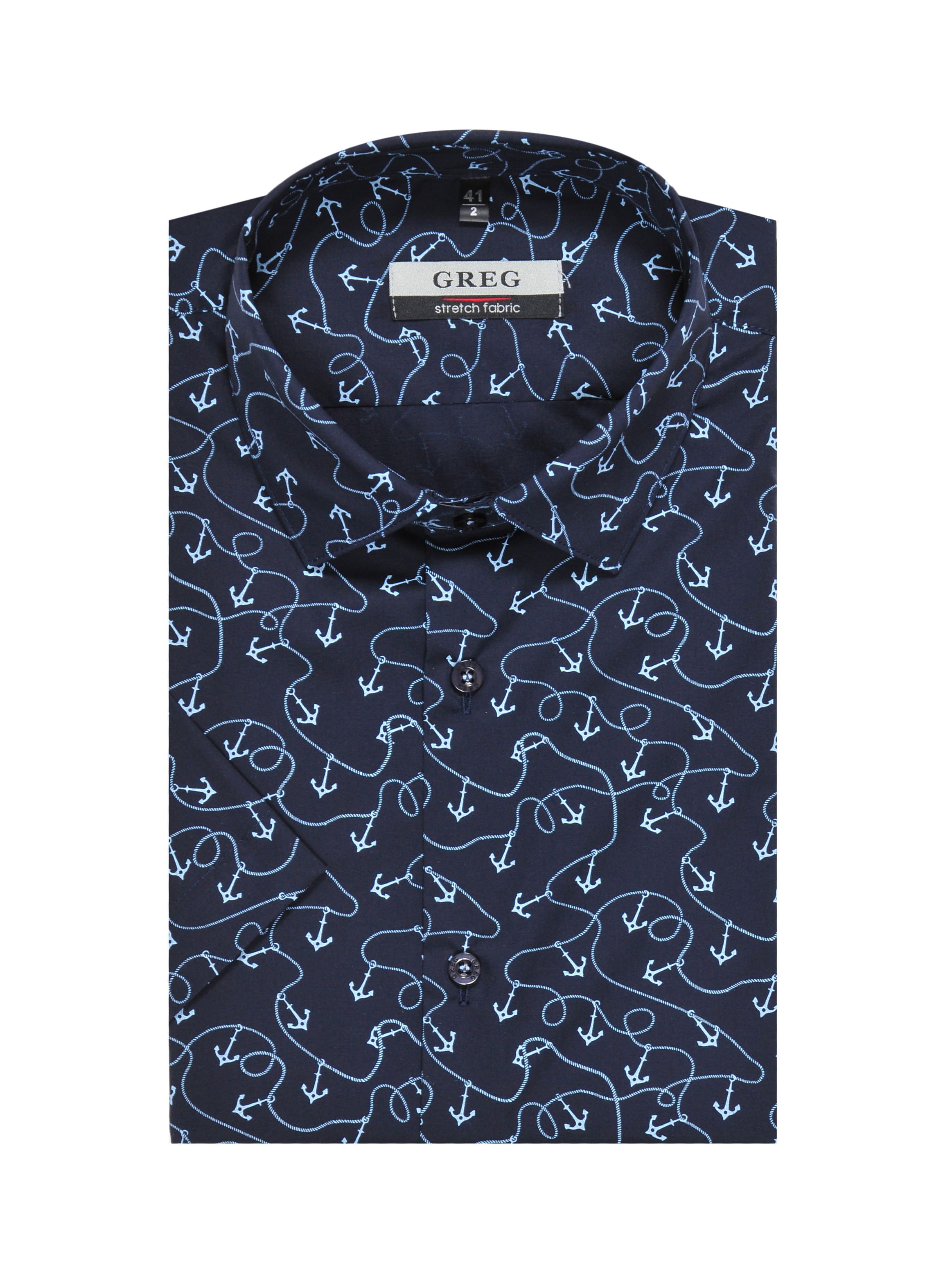 223/207/4168/ZN STRETCH Сорочка мужская короткий рукав